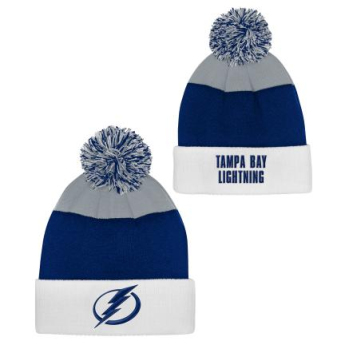 Tampa Bay Lightning dětská zimní čepice Essentials Cuffed Knit W Pom