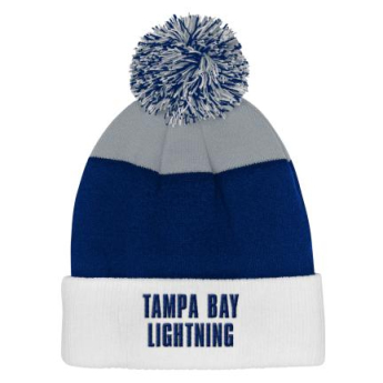 Tampa Bay Lightning dětská zimní čepice Essentials Cuffed Knit W Pom