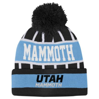 Utah Hockey Club dětská zimní čepice Go Fast Cuffed Knit W Pom