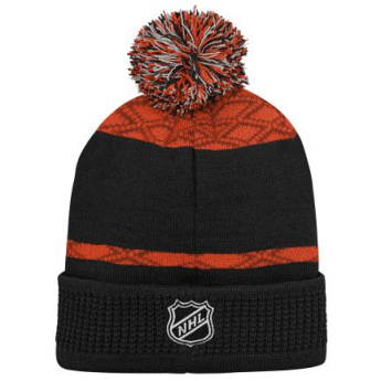 Anaheim Ducks dětská zimní čepice Puck Pattern Cuffed Pom
