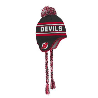 New Jersey Devils dětská zimní čepice Jacquard Tassel Knit With Pom