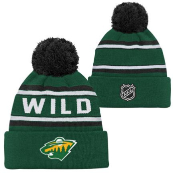 Minnesota Wild dětská zimní čepice 3Rd Jersey Jacquard Cuff Pom