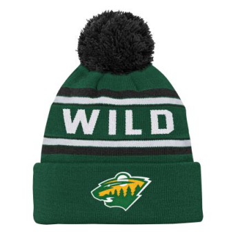 Minnesota Wild dětská zimní čepice 3Rd Jersey Jacquard Cuff Pom