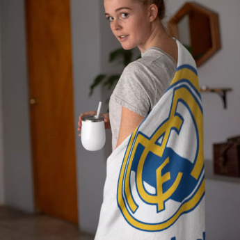 Real Madrid fleecová deka white