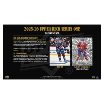 NHL boxy hokejové karty NHL 2025-26 Upper Deck Series 1 Tin Box