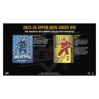 NHL boxy hokejové karty NHL 2025-26 Upper Deck Series 1 Tin Box