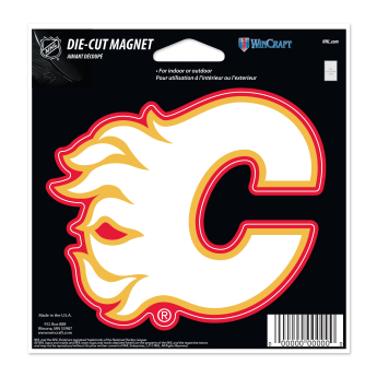 Calgary Flames magnetka Die Cut