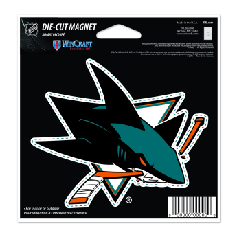 San Jose Sharks magnetka Die Cut