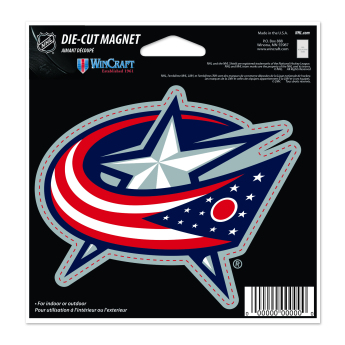 Columbus Blue Jackets magnetka Die Cut
