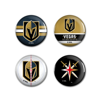 Vegas Golden Knights placka Button 4 Pack