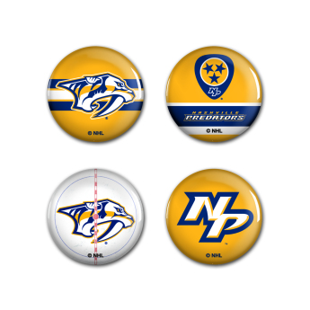 Nashville Predators placka Button 4 Pack