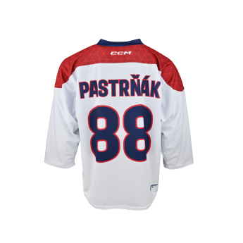 Hokejové reprezentace hokejový dres Czech republic David Pastrňák 2025/2026 CCM Fandres replica white