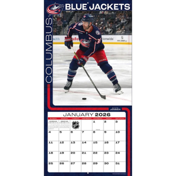 Columbus Blue Jackets kalendář 2026 Wall