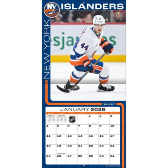 New York Islanders kalendář 2026 Wall