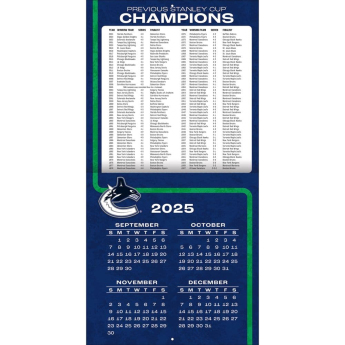 Vancouver Canucks kalendář 2026 Wall