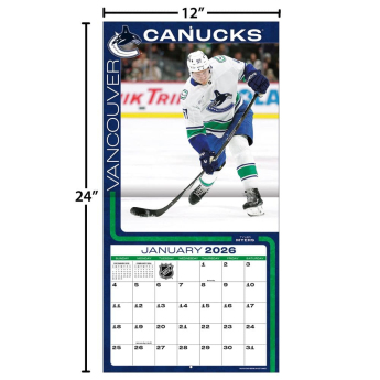 Vancouver Canucks kalendář 2026 Wall