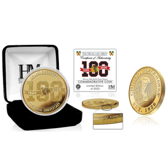 Chicago Blackhawks sběratelská mince 100th Anniversary Gold Coin