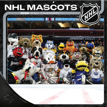 NHL produkty kalendář Mascots 2026 Wall