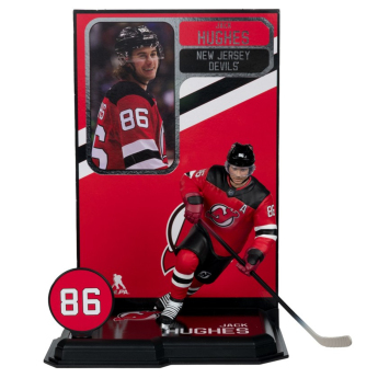 New Jersey Devils figurka Jack Hughes #7 SportsPicks Black Jersey