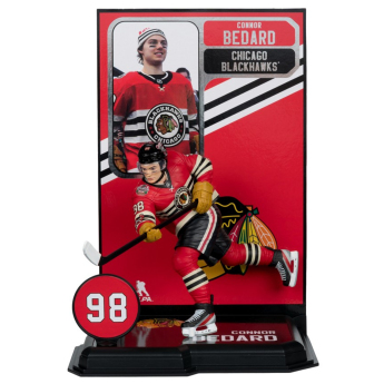 Chicago Blackhawks figurka Connor Bedard #98 SportsPicks Winter Classic