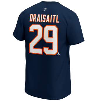 Edmonton Oilers pánské tričko Leon Draisaitl Iconic Name & Number Graphic navy