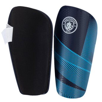 Manchester City dětské fotbalové chrániče Fuse Shin Pads Youths 10 to 12 years
