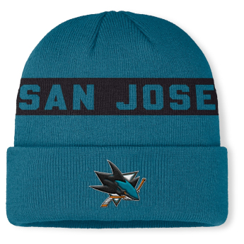 San Jose Sharks zimní čepice Authentic Pro A/Cap Cuffed inscription
