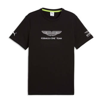 Aston Martin pánské tričko black Large Logo F1 Team 2026