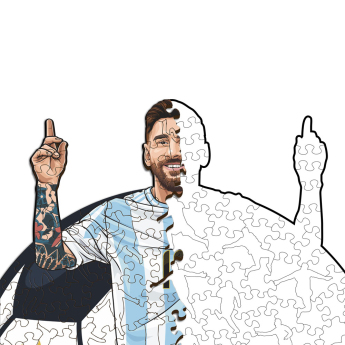 Fotbalové reprezentace dřevěné puzzle ARGENTINA Messi NEW 150 pcs