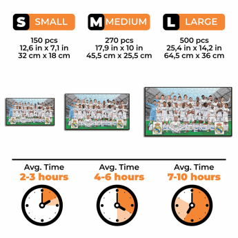 Real Madrid dřevěné puzzle 25/26 Team 150 pcs