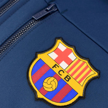 FC Barcelona pánská bunda s kapucí Softshell navy light