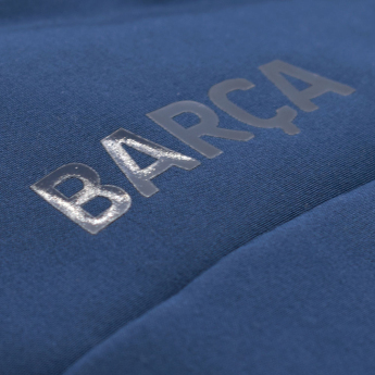 FC Barcelona pánská bunda s kapucí Softshell navy light