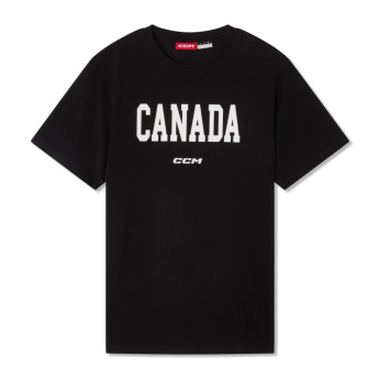 Hokejové reprezentace pánské tričko Canada Flag black