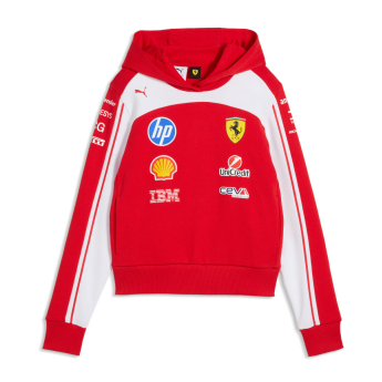 Ferrari dámská mikina s kapucí official Teamline Replica F1 Team 2026