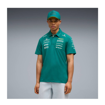Aston Martin pánské polo tričko green official Teamline Replica F1 Team 2026