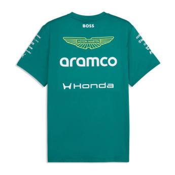 Aston Martin pánské tričko green official Teamline Replica F1 Team 2026