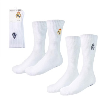 Real Madrid ponožky 2pack Long white