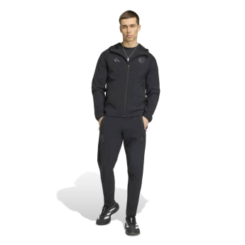 Real Madrid pánská bunda s kapucí Travel Windbreaker black