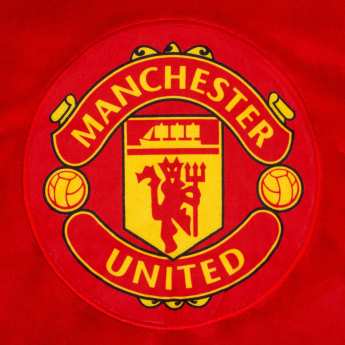 Manchester United dětská mikina s kapucí oversize blanket red