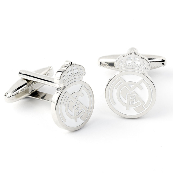 Real Madrid manžetové knoflíčky Silver Plated Formed Cufflinks