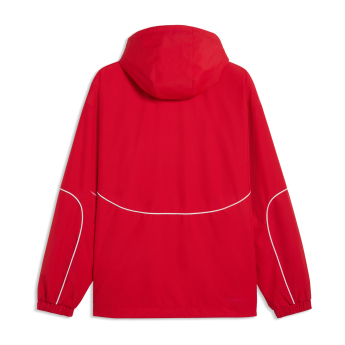 Ferrari pánská bunda s kapucí Rain red F1 Team 2026