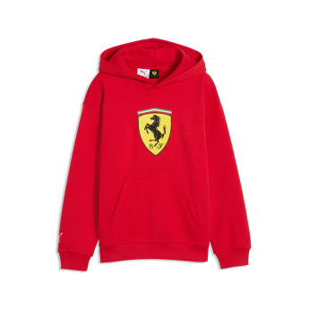 Ferrari dětská mikina s kapucí Large Logo red F1 Team 2026