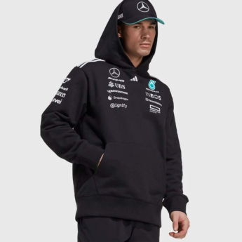 Mercedes AMG Petronas pánská mikina s kapucí official Teamline Replica F1 Team 2025