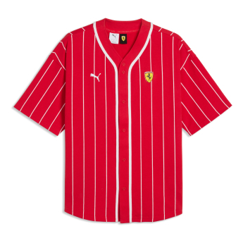 Ferrari pánská košile baseball red retro F1 Team 2026