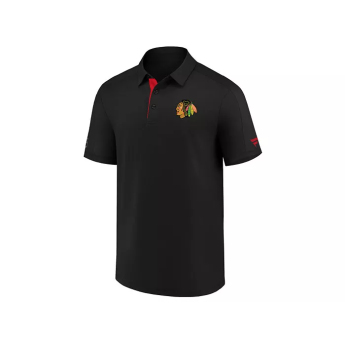 Chicago Blackhawks pánské tričko NHL Authentic Rinkside Performance Polo black