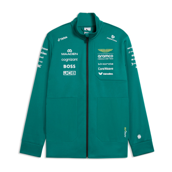 Aston Martin pánská bunda softshell green official Teamline Replica F1 Team 2026