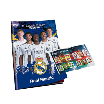 Real Madrid set samolepek complete with album 2025/26