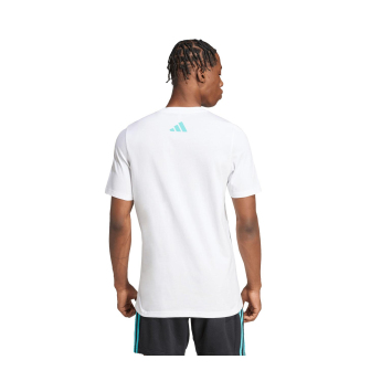 Mercedes AMG Petronas pánské tričko Logo white F1 Team 2025