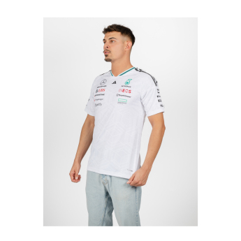 Mercedes AMG Petronas pánské tričko white official Teamline Replica F1 Team 2026