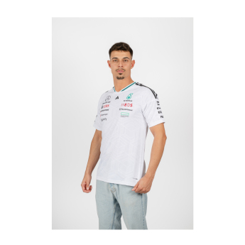 Mercedes AMG Petronas pánské tričko white official Teamline Replica F1 Team 2026